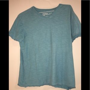 Blue v-neck t-shirt